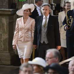 Marta Luisa de Noruega y Ari Behn en el bautizo de Estela de Suecia