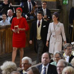 Máxima de Holanda, Federico de Dinamarca y Magdalena de Suecia en el bautizo de la Princesa Estela