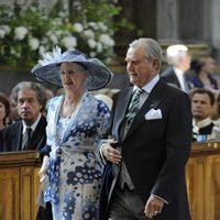 Margarita y Enrique de Dinamarca en el bautizo de Estela de Suecia