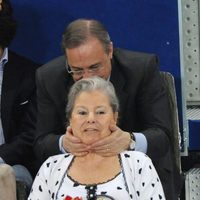 Florentino Pérez con su mujer, Pitina, en el Masters de Tenis de Madrid 2012