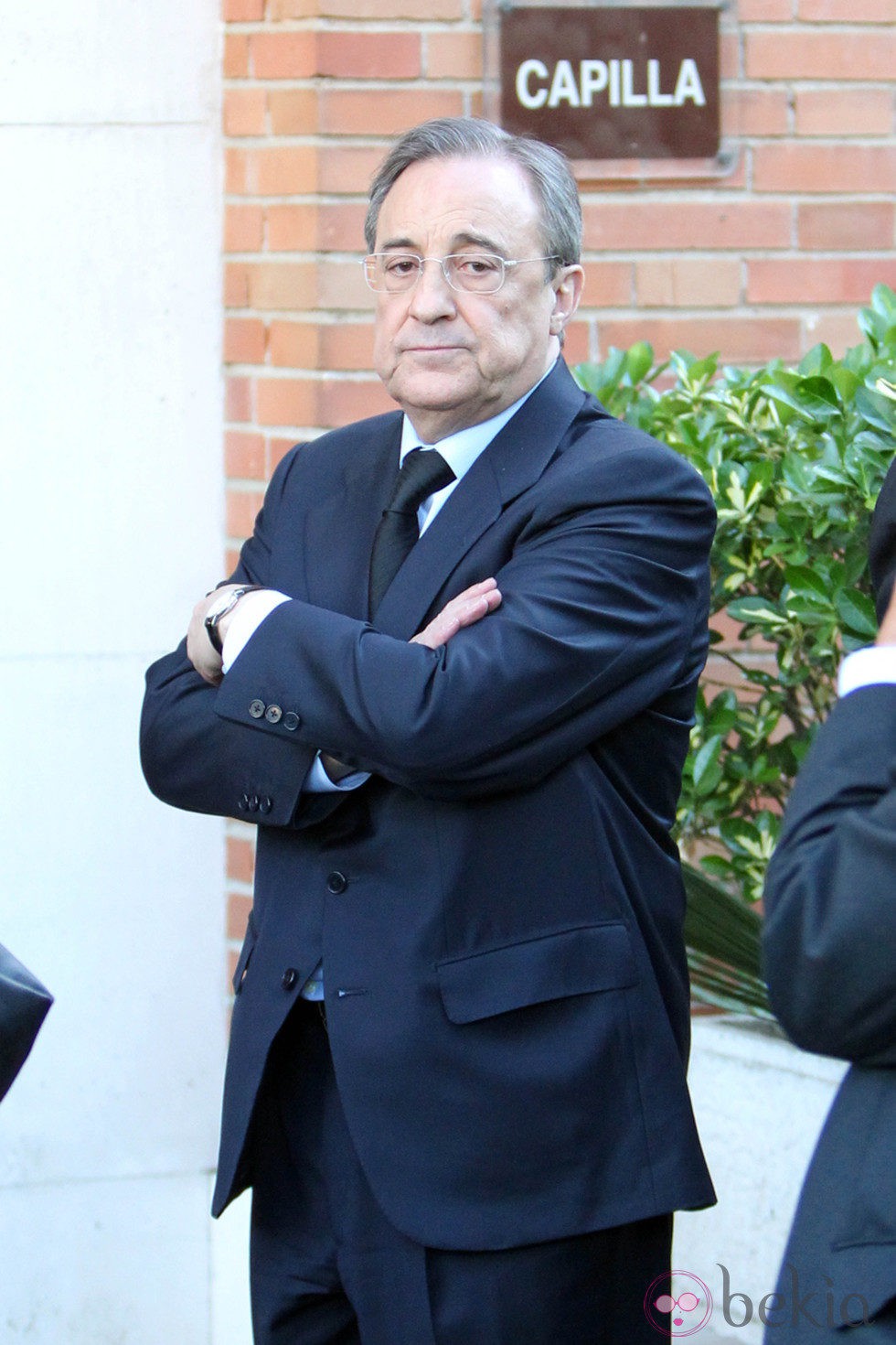 Florentino Pérez en el funeral de su mujer María Ángeles Sandoval, Pitina