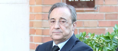 Florentino Pérez en el funeral de su mujer María Ángeles Sandoval, Pitina