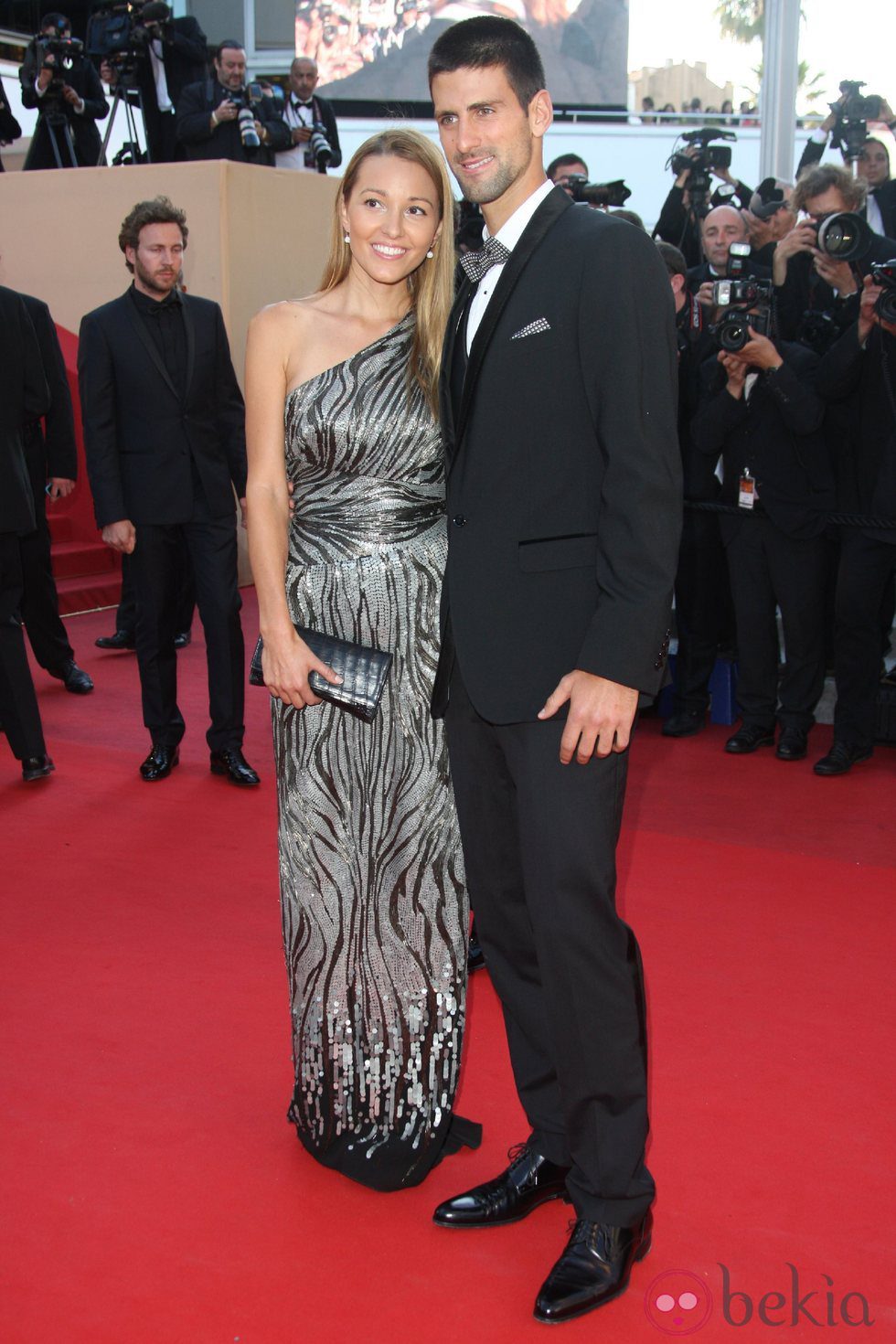 Novak Djokovic y su novia Jelena Ristic en el Festival de Cannes 2012