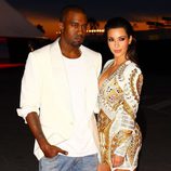 Kim Kardashian y Kanye West en Cannes 2012