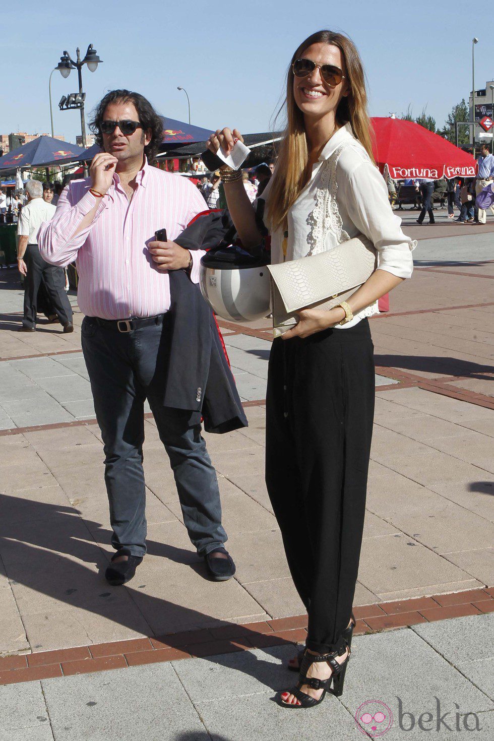 Laura Sánchez en una corrida de toros de San Isidro 2012