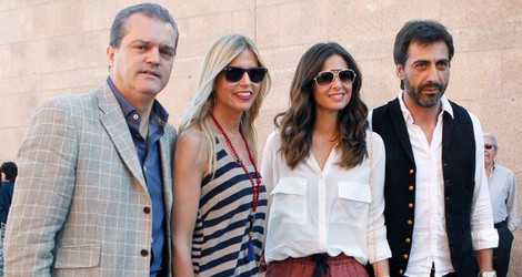 Ramón García, Patricia Cerezo, Nuria Roca y Juan del Val en los toros de San Isidro 2012