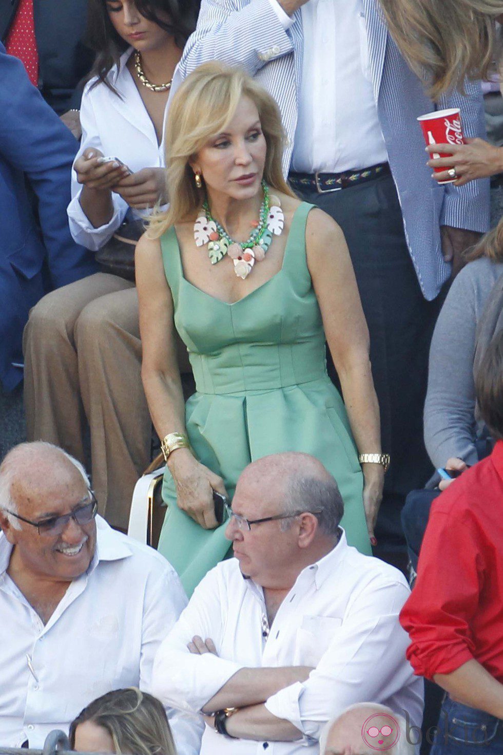 Carmen Lomana en una corrida de toros de San Isidro 2012