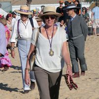 Simoneta Gómez-Acebo en la romería de El Rocío 2012