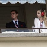 Pierre Casiraghi y Beatriz Borromeo en el Gran Premio de Fórmula 1 de Mónaco