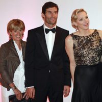 Los Príncipes de Mónaco con Mark Webber y su mujer en la gala posterior al Gran Premio de F1 de Mónaco