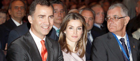 Los Príncipes Felipe y Letizia en el acto conmemorativo de los 150 años de la Ley del Notariado