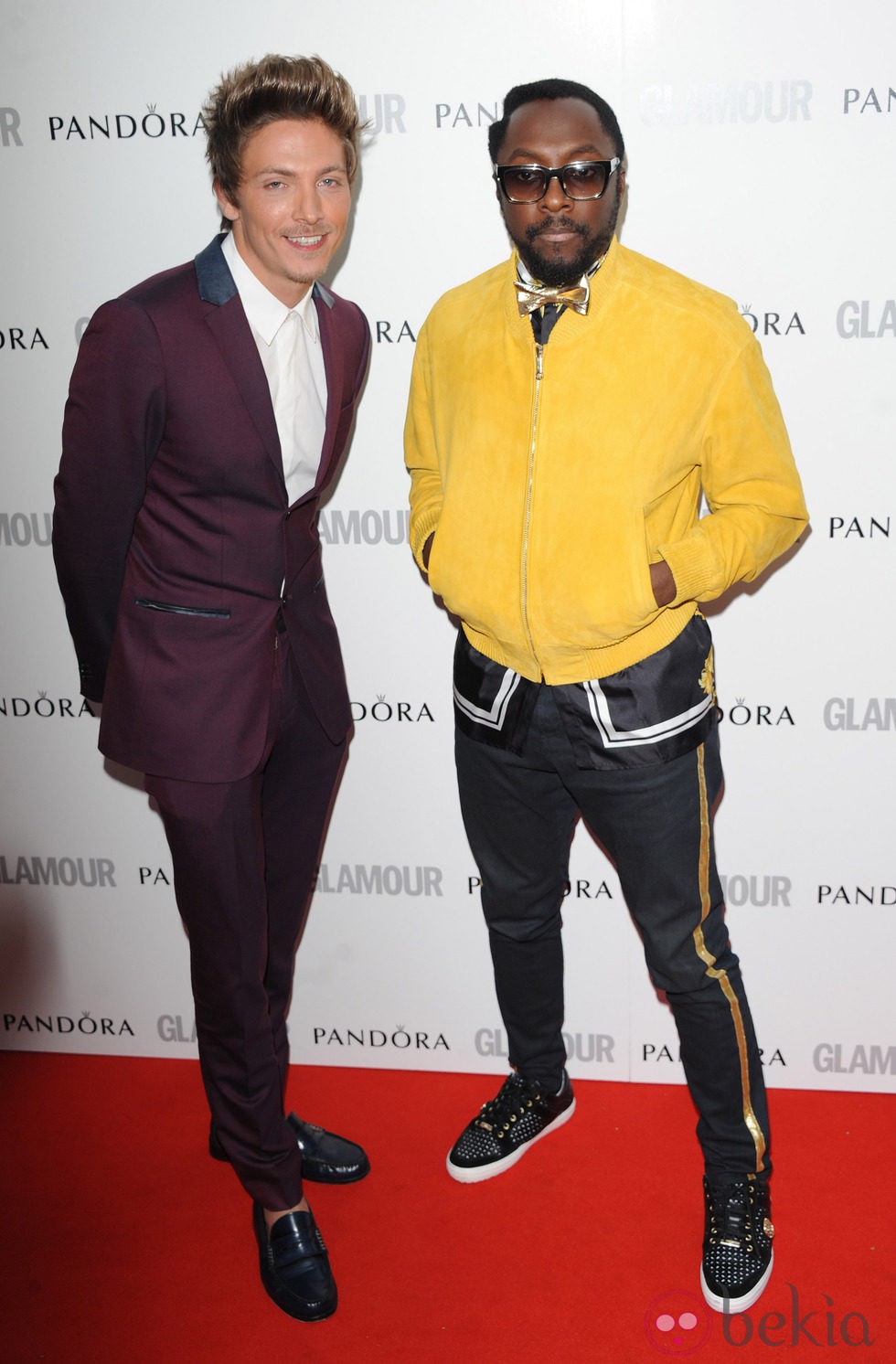 Tyler James y Will.I.Am en los Glamour Women of the Year Awards 2012 de Londres