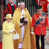 La Reina Isabel y el PrÃ­ncipe Felipe de Inglaterra en la boda de los Duques de Cambridge