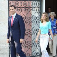 Los Príncipes Felipe y Letizia en la residencia del Embajador de España en Portugal