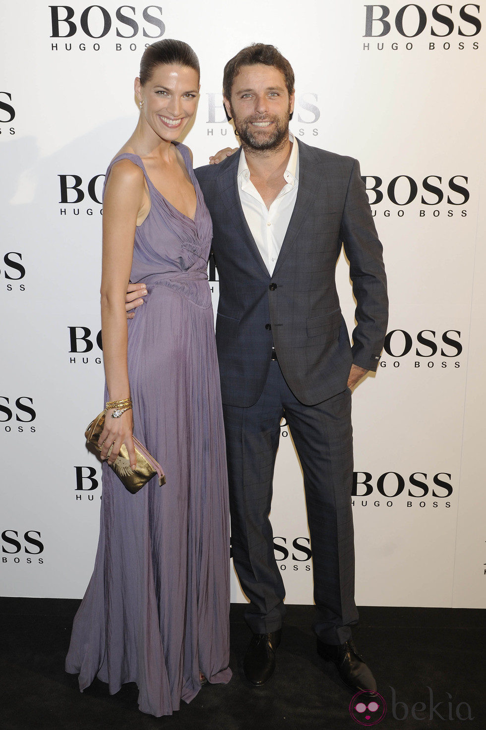 Laura Sánchez y David Ascanio en la fiesta organizada por la firma Hugo Boss