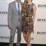 Luis Figo y Helen Swedin en la fiesta organizada por la firma Hugo Boss