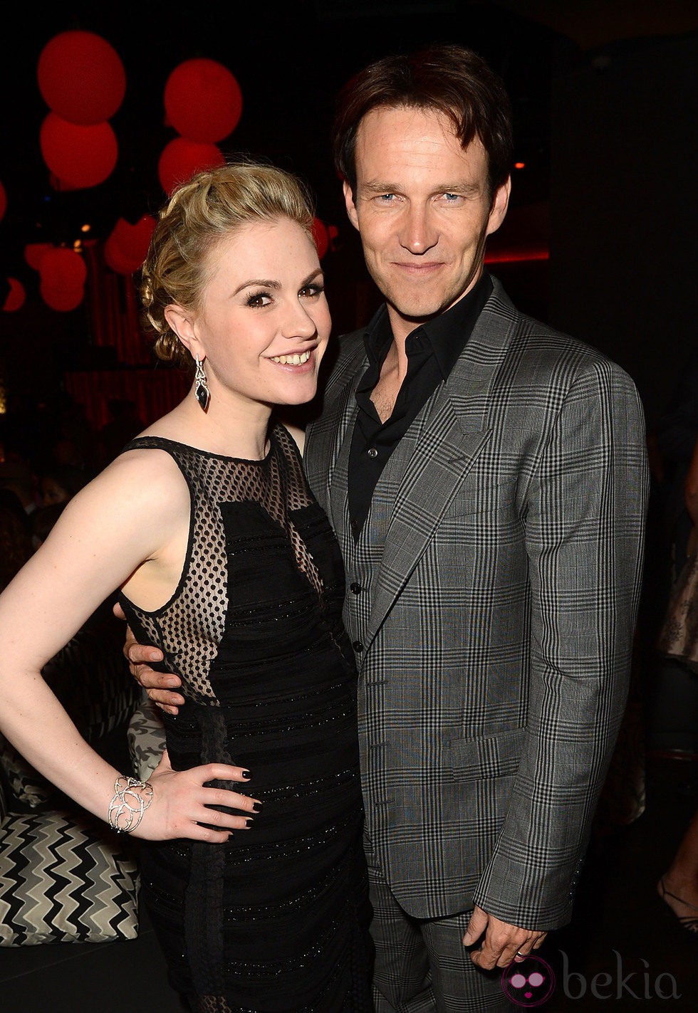 Anna Paquin y Stephen Moyer en la presentación de la quinta temporada de 'True Blood'