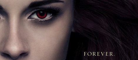 Kristen Stewart en el poster de la película 'Amanecer.Parte 2'