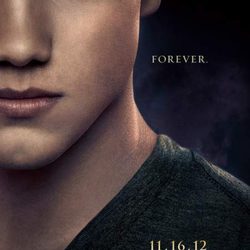 Taylor Lautner en el poster de la película 'Amanecer.Parte 2'