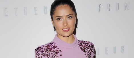 Salma Hayek en el estreno de 'Prometheus' en Londres