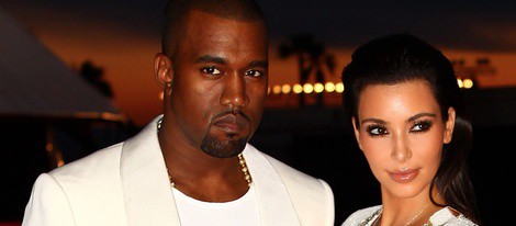 Kanye West y Kim Kardashian en Cannes