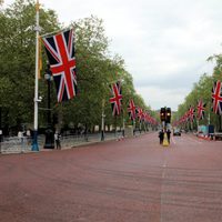 The Mall, preparada para el desfile del Jubileo de la Reina Isabel II