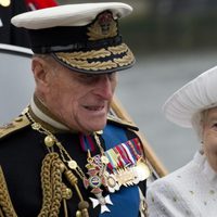 La Reina Isabel II y el Duque de Edimburgo en el Jubileo de la Reina