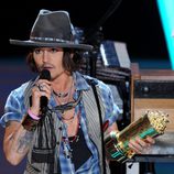 Johnny Depp en los MTV Movie Awards 2012