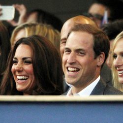 Los Duques de Cambridge y Zara Phillips en el concierto del Jubileo de Diamante