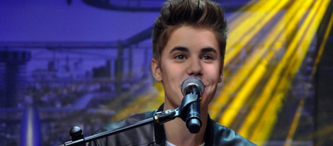 Justin Bieber cantando en el programa 'El Hormiguero'