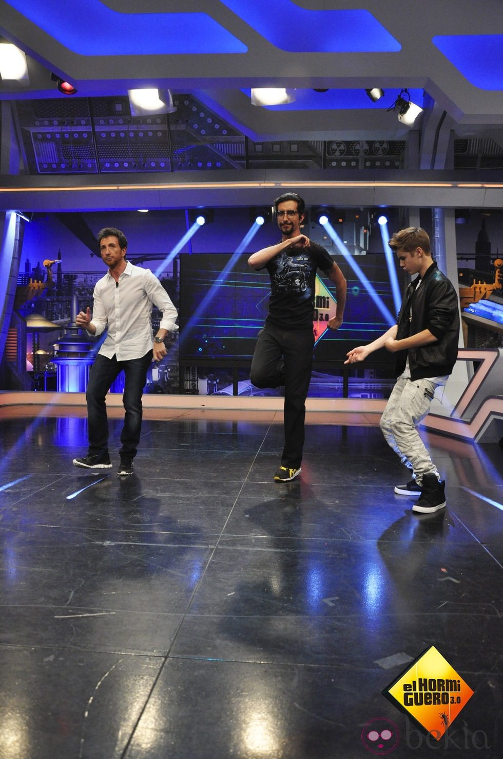 Justin Bieber bailando en 'el Hormiguero'