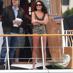 Lindsay Lohan rodando la tv movie 'Linz and Dick'