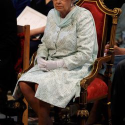 La Reina Isabel II en la misa de acción de gracias del Jubileo de Diamante