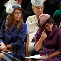 Las Princesas de York en la misa de acción de gracias del Jubileo de Diamante