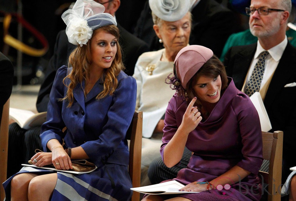 Las Princesas de York en la misa de acción de gracias del Jubileo de Diamante