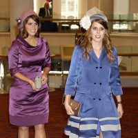 Las Princesas de York en la recepción de Guildhall del Jubileo de Diamante