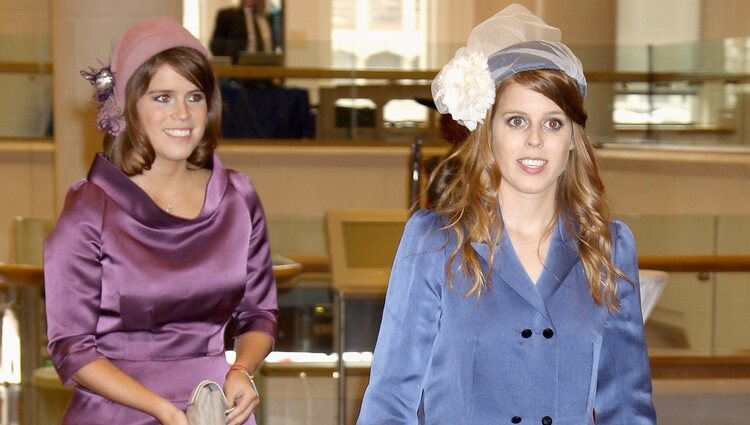 Las Princesas de York en la recepción de Guildhall del Jubileo de Diamante