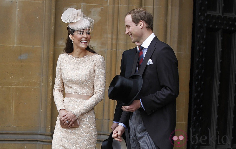 Los Duques de Cambridge en el almuerzo del Jubileo de Diamante en Westminster Hall