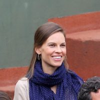 Hilary Swank en la final de Roland Garros 2012