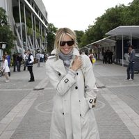 Elle Macpherson en la final de Roland Garros 2012