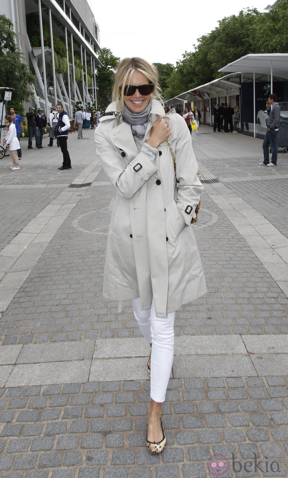 Elle Macpherson en la final de Roland Garros 2012