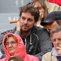 Pau Gasol y Silvia López en la final de Roland Garros 2012