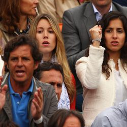 Ana María Parera, Maribel Nadal y Xisca Perelló en la final de Roland Garros 2012