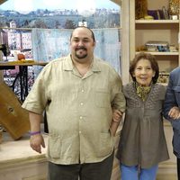 Juan Manuel Cifuentes, Alicia Hermida y Luis Marco en la presentación de 'Stamos okupa2'