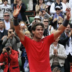 Rafa Nadal tras ganar Roland Garros 2012