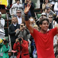 Rafa Nadal tras ganar Roland Garros 2012