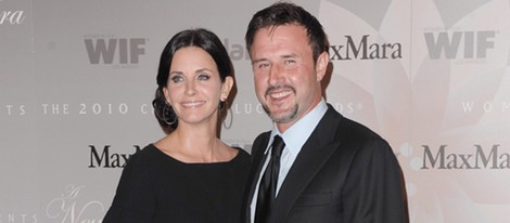 Courteney Cox y David Arquette en 2010, antes de su separación