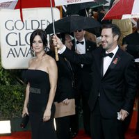 Courteney Cox y David Arquette en los Globos de Oro 2010