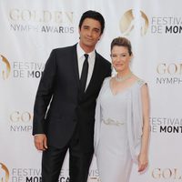 Gilles Marini y Louise Ekland en la clausura del Festival de Monte-Carlo 2012