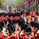 La guardia británica desfila en Trooping The Colour